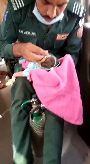 Atleast he is trying to save a newly born life through every effort. Respect for him 💝 https://t.co/J4jUxD4xJa