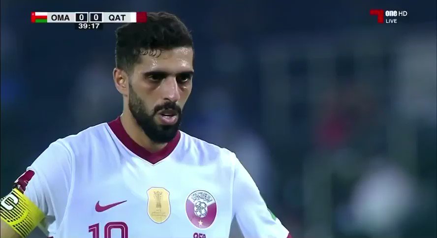 الهدف الأول لمنتخبنا الوطني 🇶🇦 عن طريق اللاعب حسن الهيدوس. قطر عمان