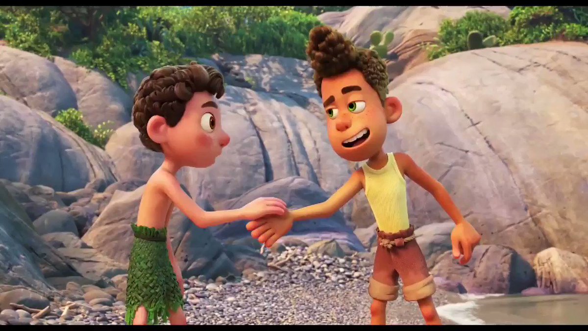Pixar on X: 🌊 Wave hello to two of #PixarLuca's most fintastic stars, Luca and Alberto! Stream @PixarLuca on #DisneyPlus! / X