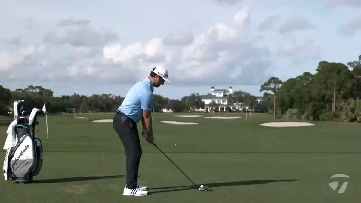 John Rahm has a very Sergio Garcia like swing. Short and lays the club off instead of following am arc along the body. he has the face wide open so he to turn the wrists over real fast. His iron shots generate alot of spin  as well. https://t.co/vIAFqarUJr