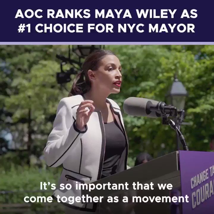 Video Aoc Endorses Maya Wiley For New York City Mayor