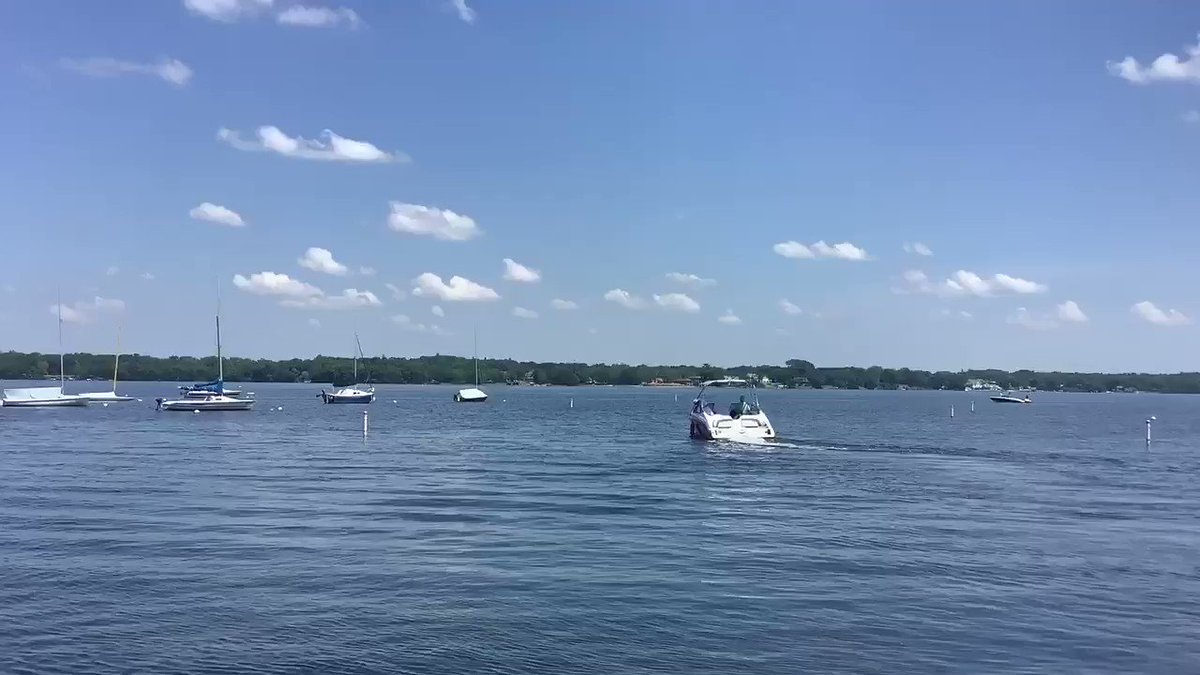 A great day to enjoy a boat ride and spending time at the lake to cool down during this heatwave in White Bear Lake, MN #MNwx #Minnesota  needs to cool down #Weather #wxtwitter #Wednesday @WeatherNation https://t.co/RFHNwRXdR4