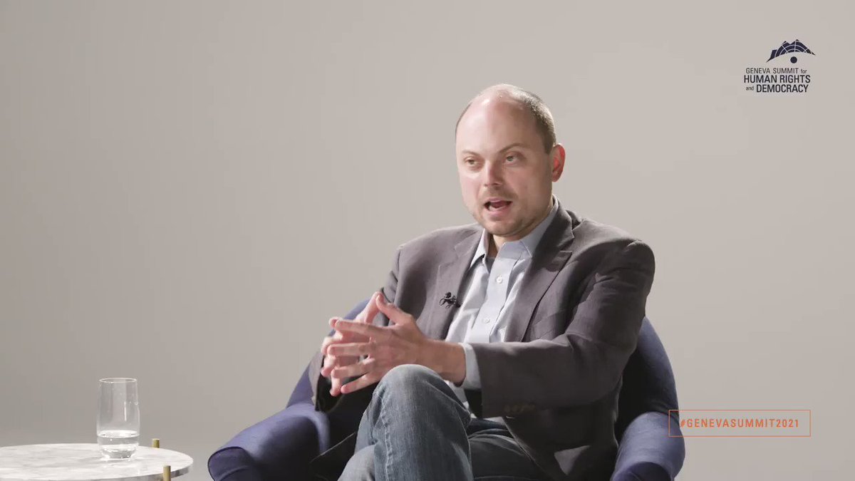 “Young people are the future of #Russia. Vladimir #Putin is not.”
Russian politician @vkaramurza explains why he has hope for the future of #Russia during a #GenevaSummit2021 panel moderated by @ParisMartini.
Check out the full panel here: https://t.co/TEsmx8lsZI https://t.co/tR1MqCVTI4
