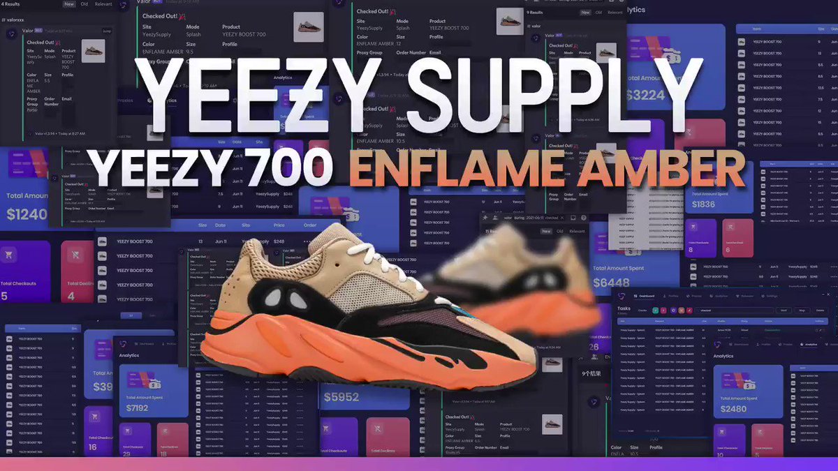 Powerful AIO Software โ ๐ฟ
Another release where Valor users DOMINATED Yeezy Supply. THOUSANDS OF PAIRS. EVERY DROP.
Retweet & Reply with a '๐' for a chance at a WEEKLY key. https://t.co/gn8g2APFm2
