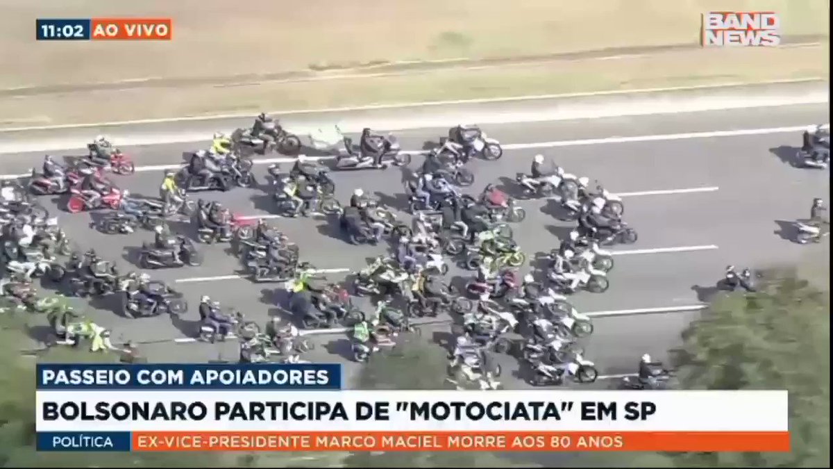 Motociata de Bolsonaro gera acidente em São Paulo.
https://t.co/g4Xnq0hMBA