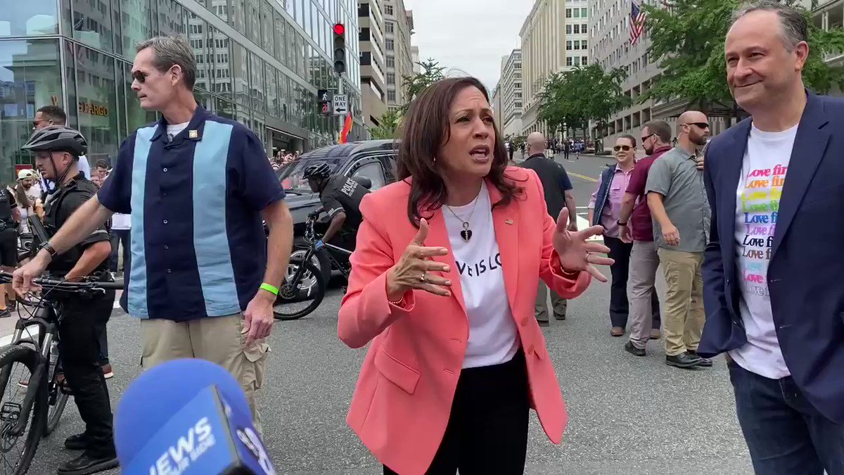 VP Kamala Harris wished everyone a Happy Pride and said there is still so much more to do. @7NewsDC https://t.co/6npvHY87Kz