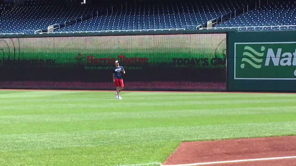 RT @MarkZuckerman: As advertised, Max Scherzer playing catch. https://t.co/Jf1U5odjiz