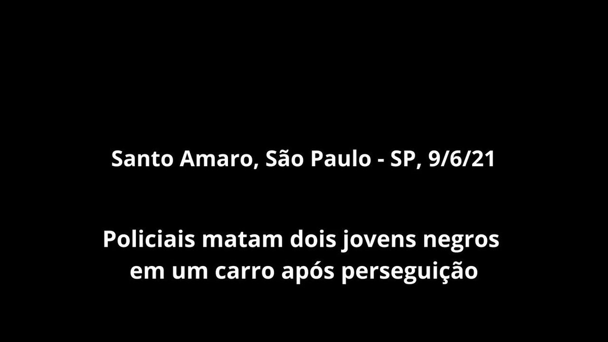 Vídeo mostra policiais militares matando dois jovens negros dentro de um carro. É possível ouvir 12 disparos sendo feitos em 7 segundos. Para o ouvidor das polícias, Elizeu Soares Lopes, há indícios de “ação excessiva por parte dos PMs, portanto ilegal” que precisam ser apurados. https://t.co/HaV6cFIpa6