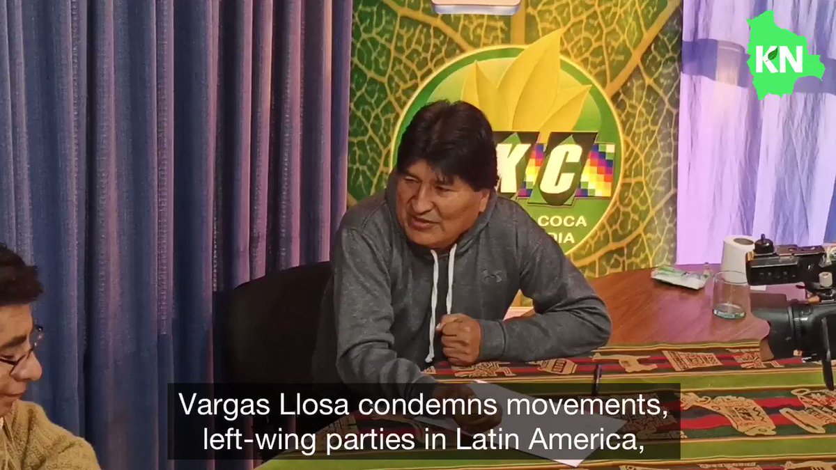 RT @KawsachunNews: Evo Morales says that Peru's Mario Vargas Llosa is a loser. https://t.co/DMVLwj5ifW