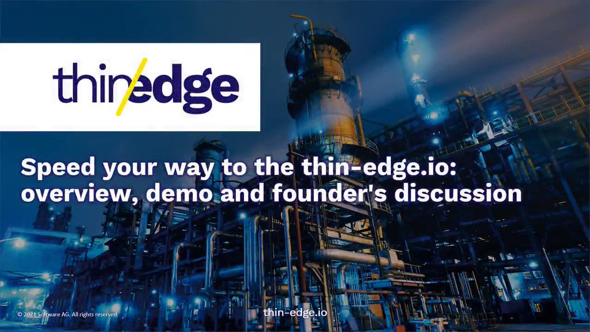 Speed your way to the @thin_edge_io with our overview, demonstration and founders discussion videos at the #IUG2021
https://t.co/u2nblu9JwK
#JoachimTheusner
@StefanVaillant @AndrejSchreine2 #SebastianBuettner @ifmelectronicde
#opensource #embedded #IoT #industrial #edge #cloud https://t.co/7nF40GOgFx
