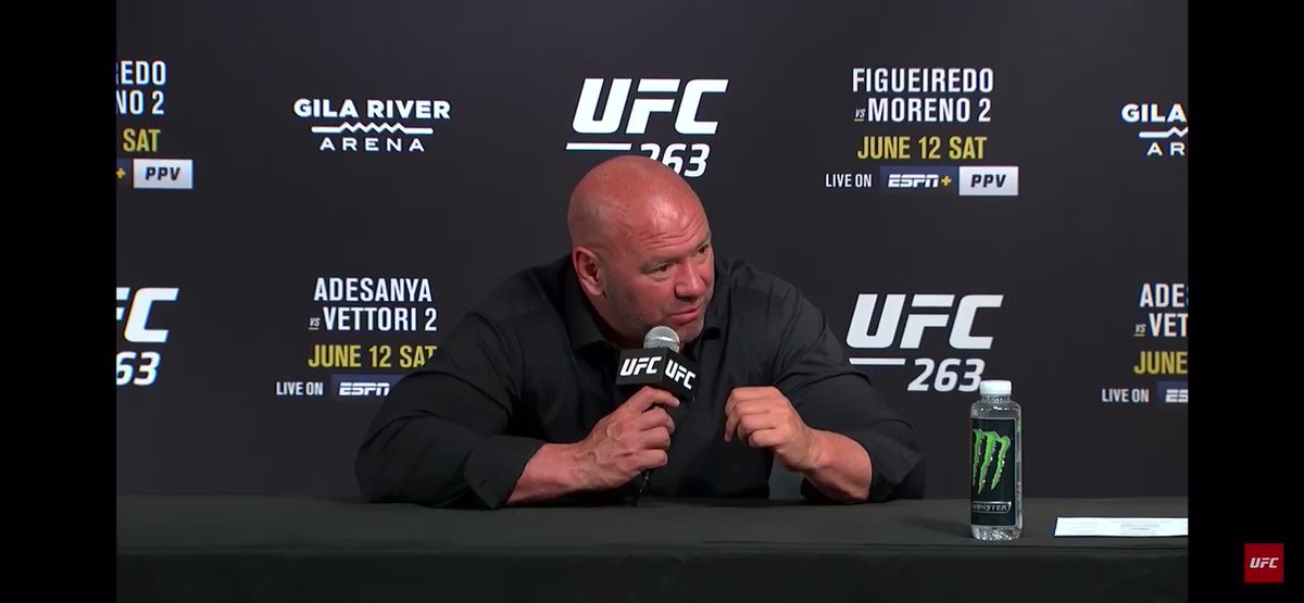 Dana White's reaction to this reporter's introduction is priceless.
"Hey Dana, former Mexican..."
💀 😅
#UFC263 #UFC264 #UFC #Dana #UncleDana #DanaWhite #BrandonMoreno #champion #ESPN #funny #priceless #dumb #lol #NateDiaz #MMA #MMATwitter #batman #Mexico #mexican #Trump https://t.co/HxVqOFPfSO