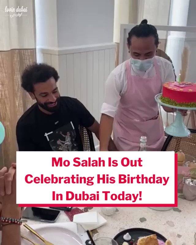 محمد صلاح يحتفل بعيد ميلاده في دبي البيان القارئ دائما