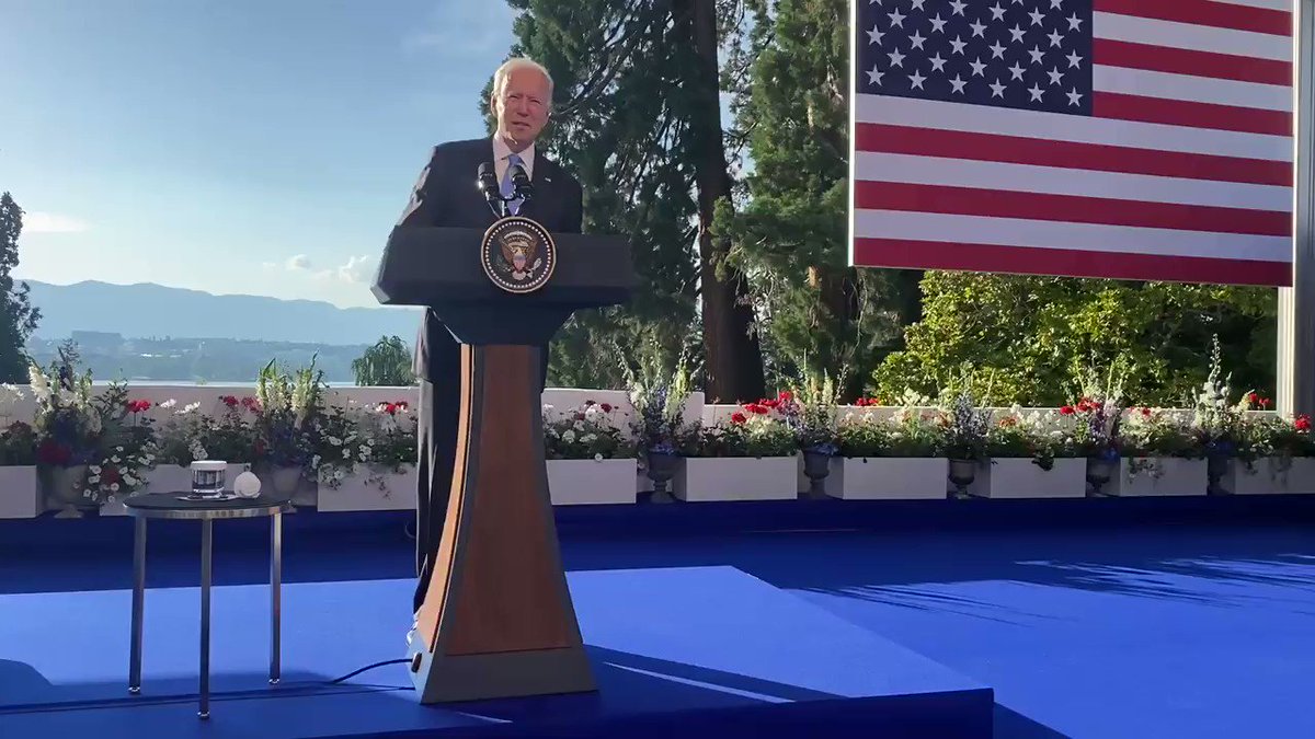 Biden says he gave Putin a list of 16 things that are off limits for cyber attacks on critical infrastructure. https://t.co/ijyQX4LU2l