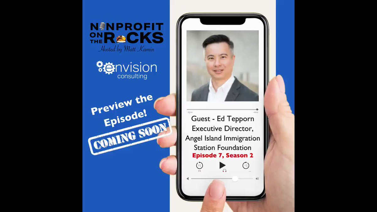 @thenonprofitguy talks with Edward Tepporn, Executive Director of @AngelIslandSP on next week's episode of #NonprofitOnTheRocks. Listen to the preview now.
#podcastguest #podcastlife #envisionconsulting #nonprofit #aapi #asianamerican #asianamericans #immigration #SanFrancisco https://t.co/gVhNnUMyQl