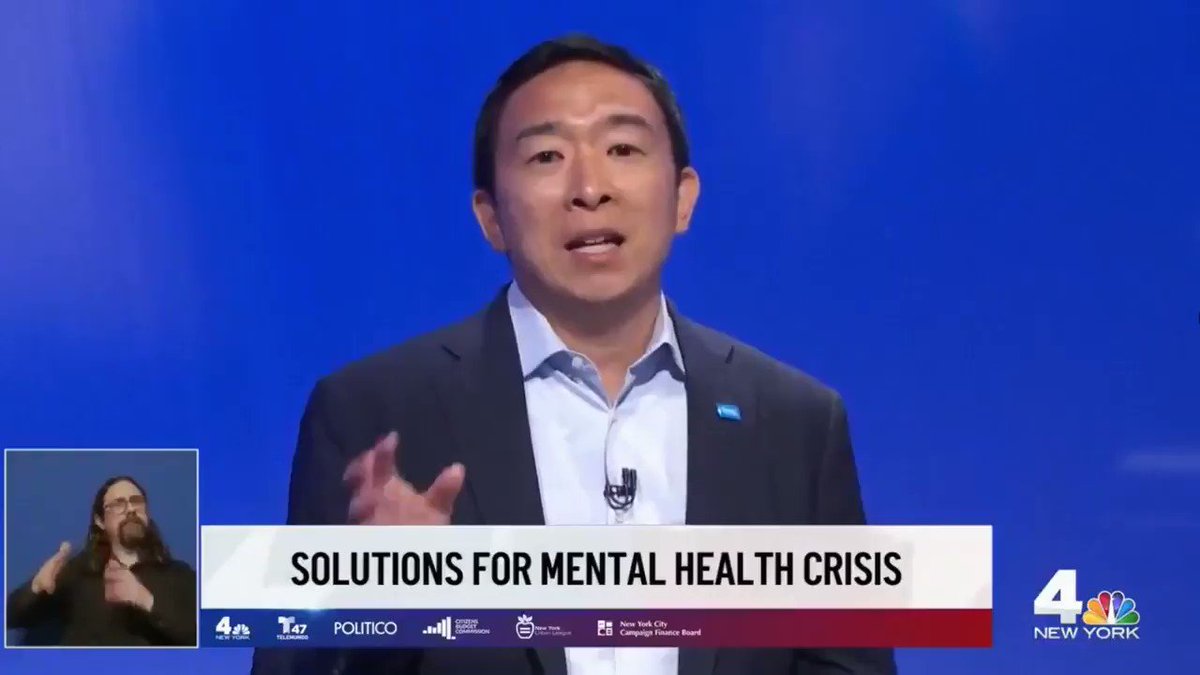 Andrew Yang: "Yes, mentally ill people have rights, but you know who else has rights? We do!" https://t.co/l6AJ4xpqWV