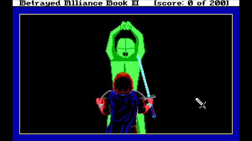 Reworking the battle system for Betrayed Alliance Book 2 (inspired by @thedeivore)
Static enemy characters might need to be changed out before release, unless I make the enemies in this game literal cardboard cutouts🤔🤔🤔 #Genius!
#AdventureGame #Sierra #IndieDev https://t.co/MAyd7KciBN