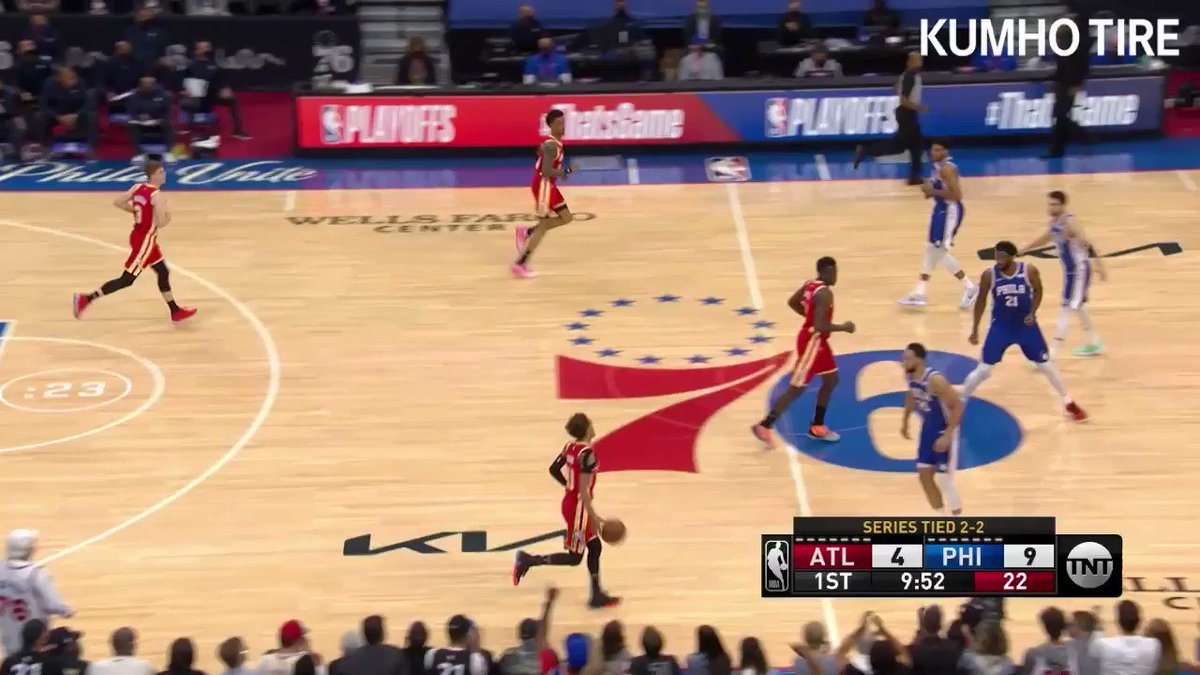.@TheTraeYoung dropped a playoff career-high 39 PTS in Game 5 ❄️
🎥 Presented by @KumhoTireUSA https://t.co/AXVkKxwaDG