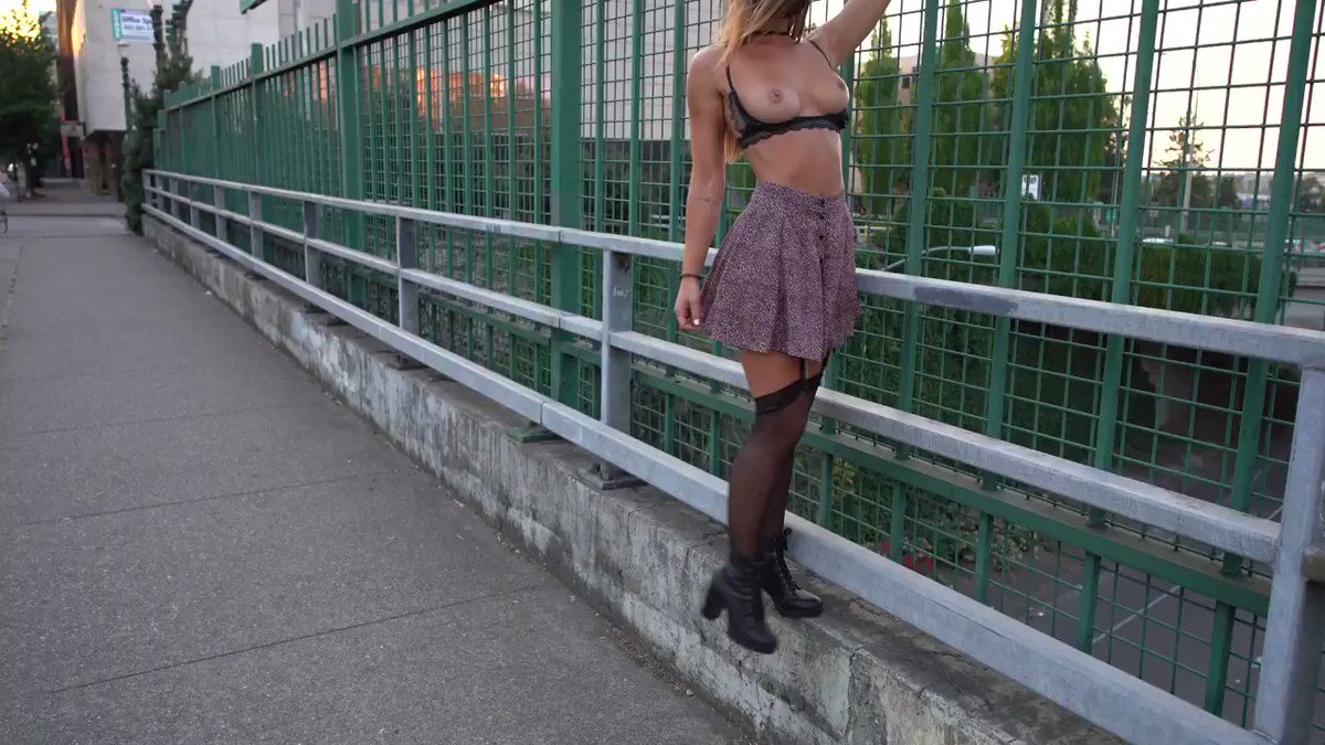 Tits out over the bridge ?Full length videos:  