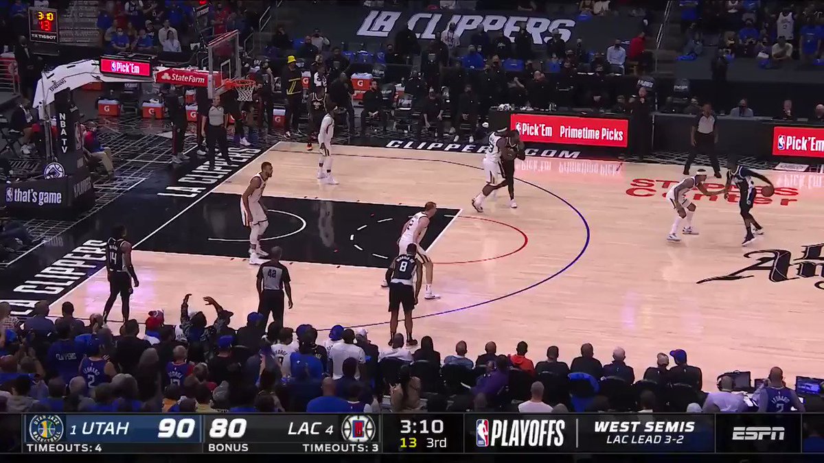 "Oh, what a Mann!!!"
20 IN THE THIRD QUARTER.
34 IN THE GAME.
DEFICIT CUT TO 4.
Terance Mann's ERUPTION sparks a 17-0 @LAClippers run to ignite Staples Center! #ThatsGame https://t.co/p5eNztuBuG