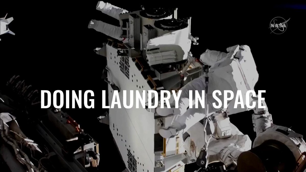 🛰️ 🧺 Ever wondered how astronauts aboard the International Space Station do their laundry?
Well, they don't, and NASA is working hard to solve what is one of the most thorny tasks in space - washing clothes https://t.co/T1iXam7XEa @SidCavale 1/4 https://t.co/35qZ8qnqxf