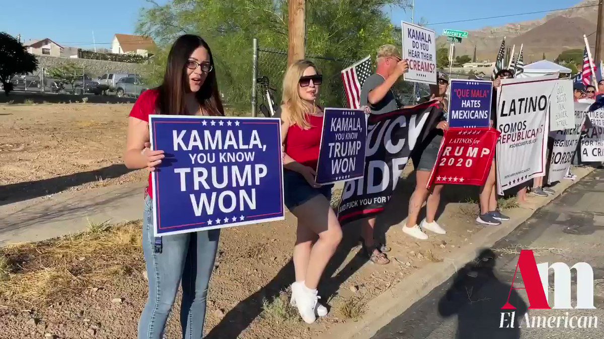RT @DailyCaller: Protesters outside the border station in El Paso greet VP Kamala Harris
https://t.co/84CfodSGeJ