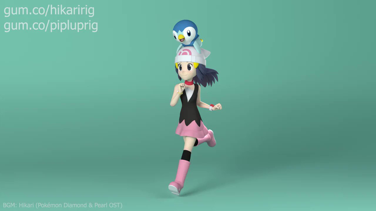 Pokemon Hikari (Dawn) - Finished Projects - Blender Artists Community