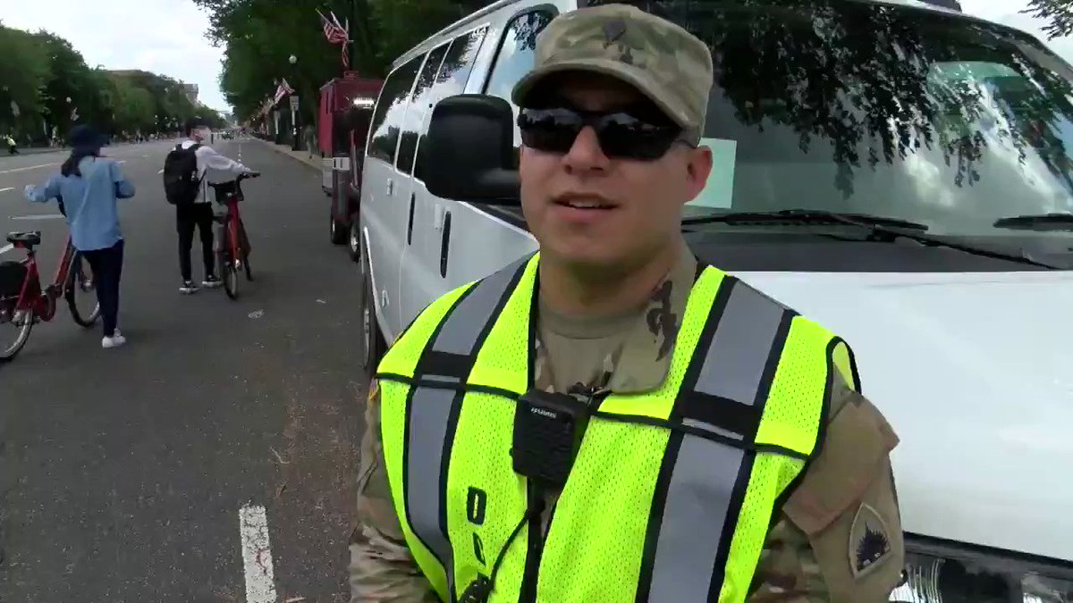 #Freedom. #Liberty. People coming together. That's what #FourthofJuly means to U.S. Army Spc. George Hill. Members of the D.C. National Guard take pride in supporting #IndependenceDay2021 celebrations.
#DCNGstrong https://t.co/qjjQwhF89X