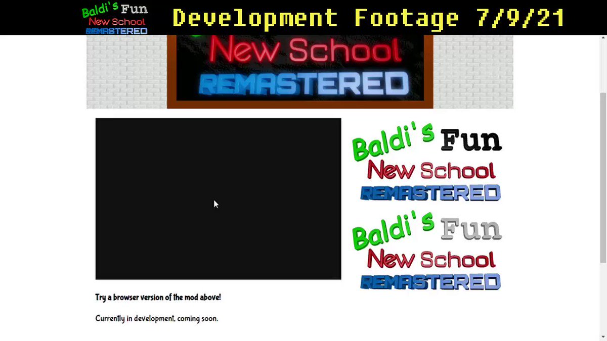 Baldi's Fun New School Remastered Android Version Testing