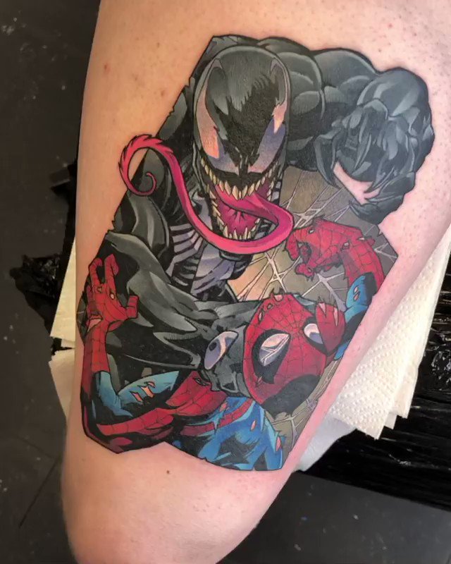 Tattoo SpidermanVenom Ideas  YouTube