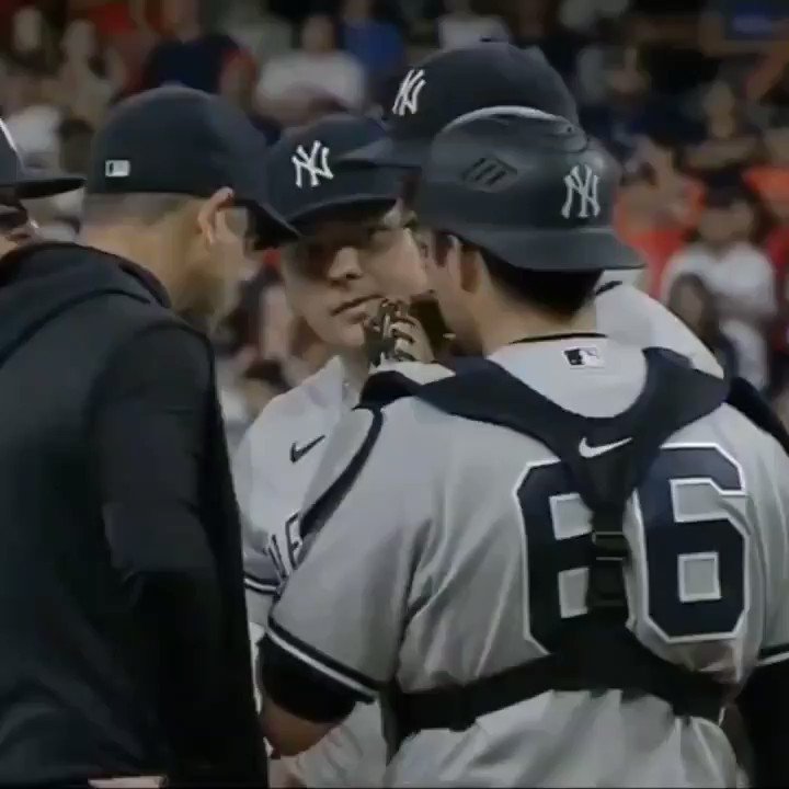Cole refused to leave the game and finished a complete game shutout 

#MLB #Yankees #GerritCole https://t.co/xZ4YhHt4rE