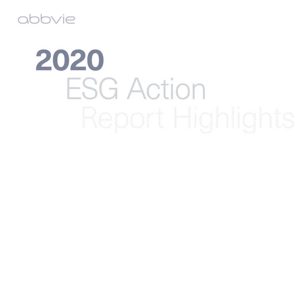 Just published: AbbVie’s 2020 #ESG Action Report. Watch the highlights then see how we’ve progressed our environmental, social and governance approach in the full report at https://t.co/204y0Rqv93. https://t.co/A7uqbYW0VR
