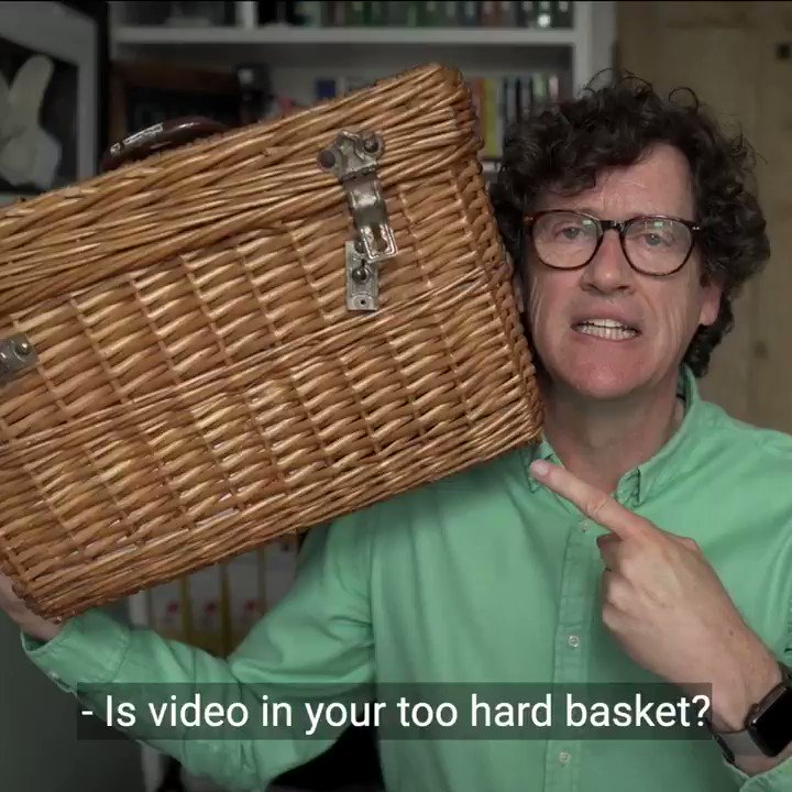 Is video in your ‘too hard’ basket? 
Even though you know creating consistent video content will change your business for the better.
If you're a business owner, or are a sales executive, then join me for the free LIVE 5-part workshops I am hosting. https://t.co/cLMcVDmd6E https://t.co/7cm1JpbjgR
