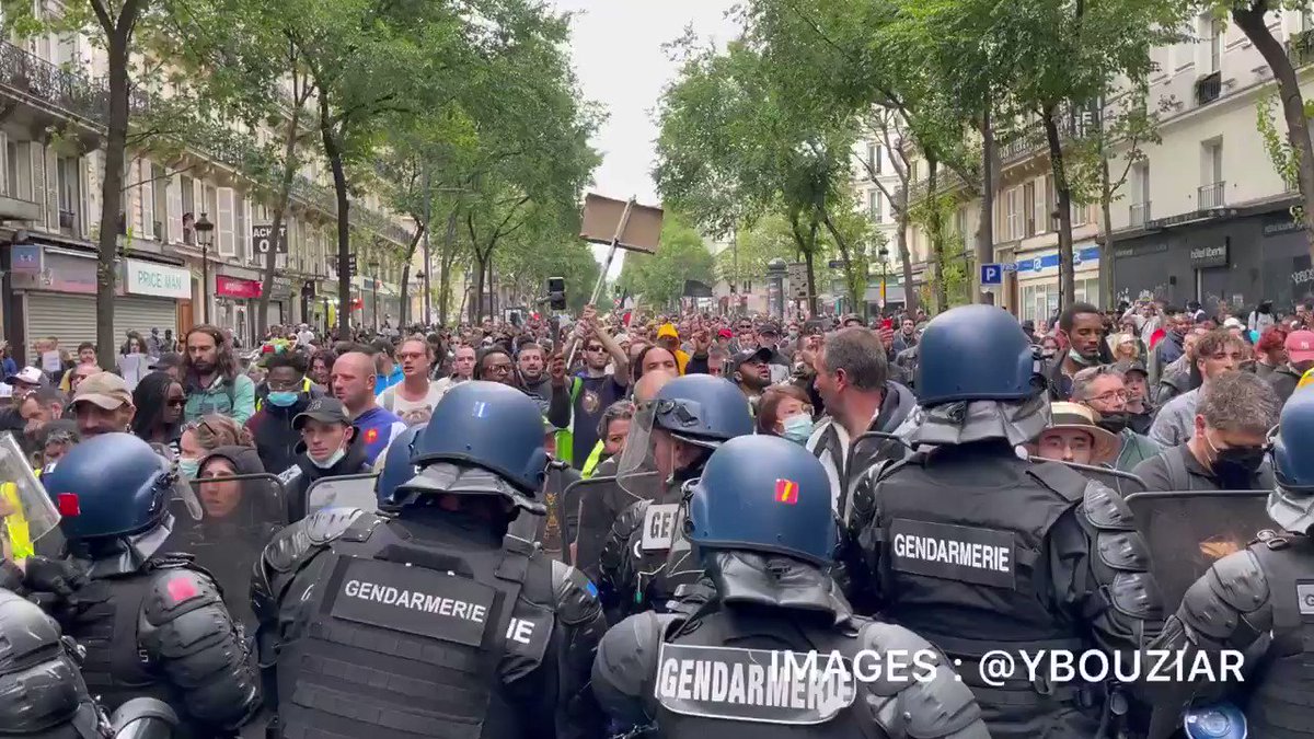 French Citizens Riot in Response to Plan to Mandate Vaccine Passports JvUS-Co4cM7esKhM