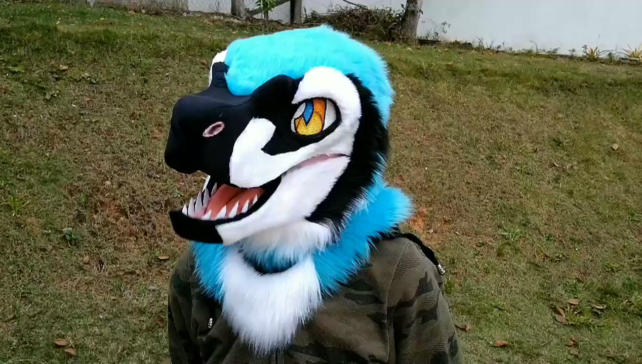 Raptor foam head base for costumes, mascots and fursuits