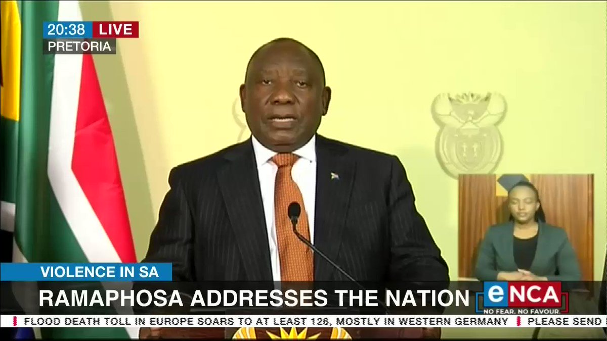 [ON AIR] President Cyril Ramaphosa addresses the nation. Watch it live on DStv403 or here