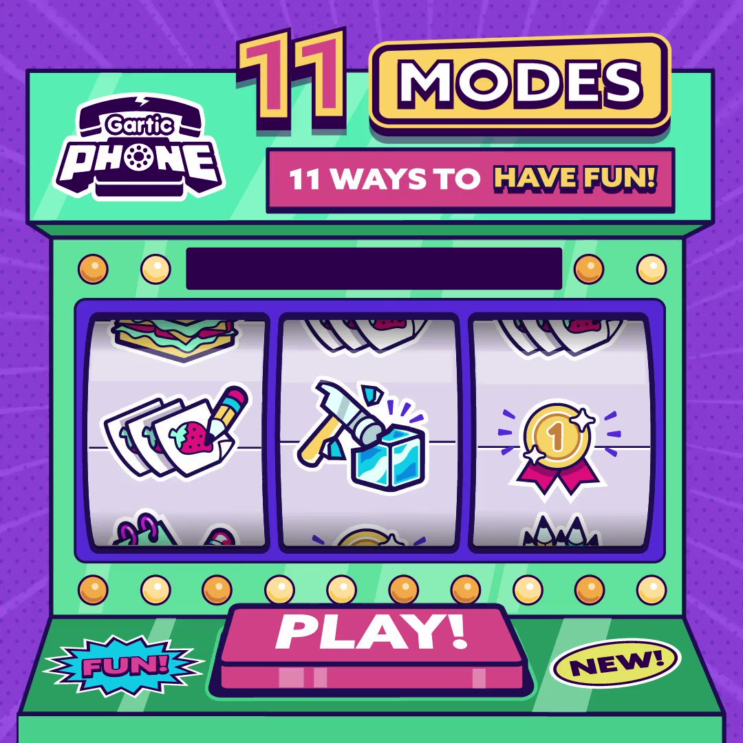 Gartic on Twitter "Gartic Phone updates! We added 4 different game