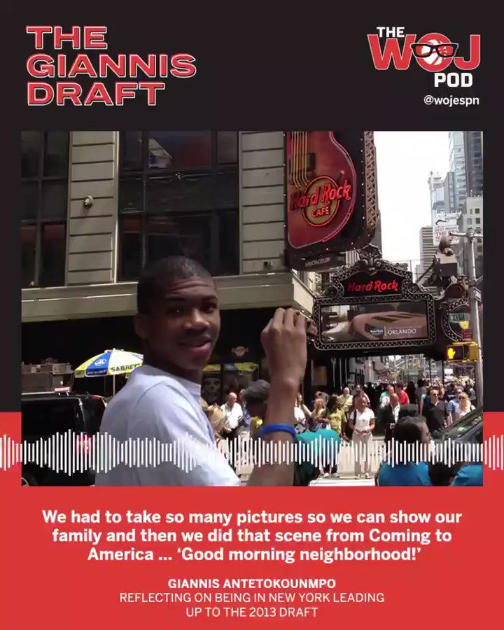 The Giannis Draft: The Woj Pod’s 3-episode narrative podcast on the greatest NBA draft story ever told.🎧
Ep. 1: https://t.co/K8flkaD0DL
Ep. 2: https://t.co/FJMErUhfvO
Ep. 3: https://t.co/QGNAxAIMOk https://t.co/qugKDTf9Iy