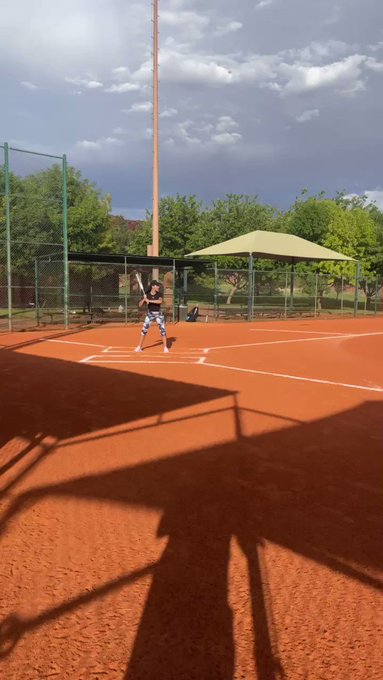 Wholesome content of the day. I know this doesn’t look impressive but I haven’t played softball in ten