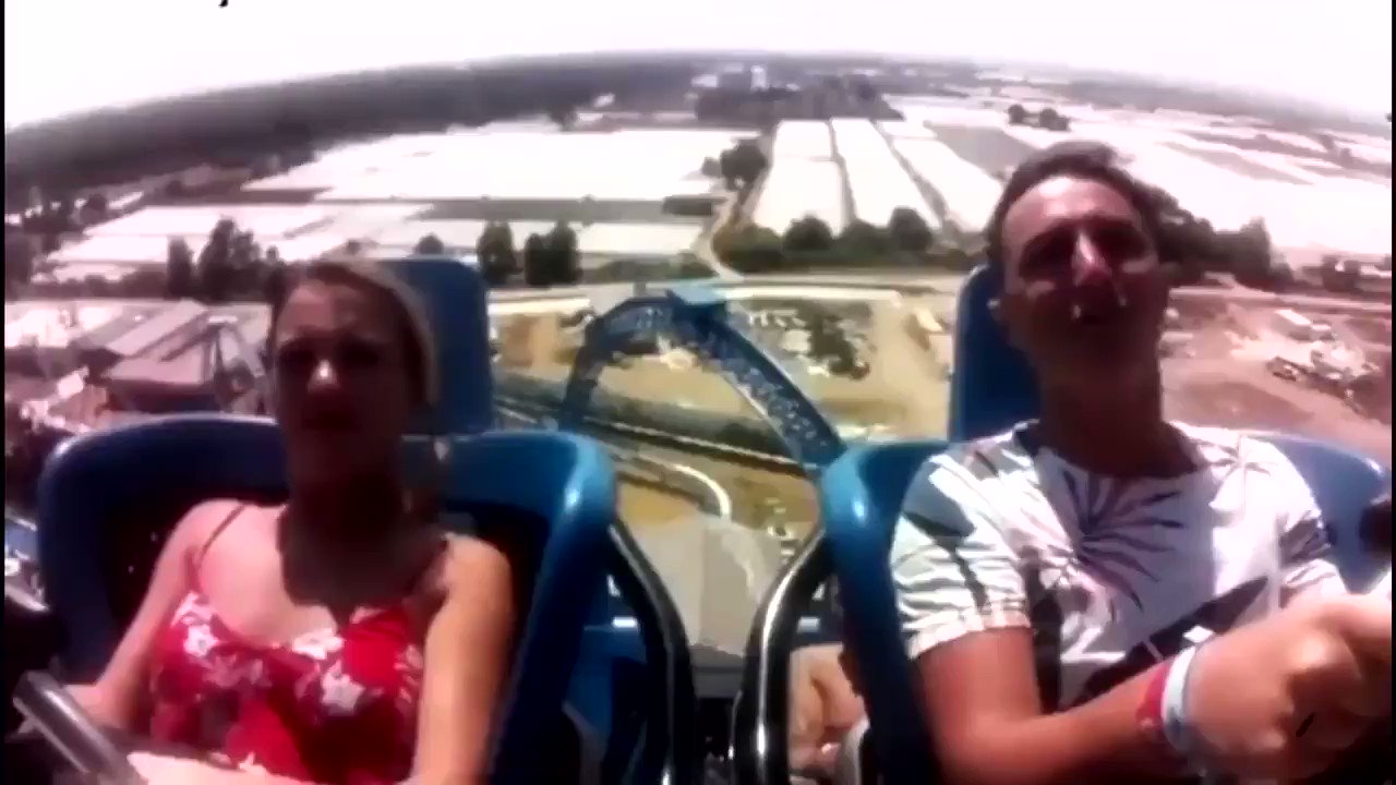 Boobs + Roller Coaster = FUN! - Video