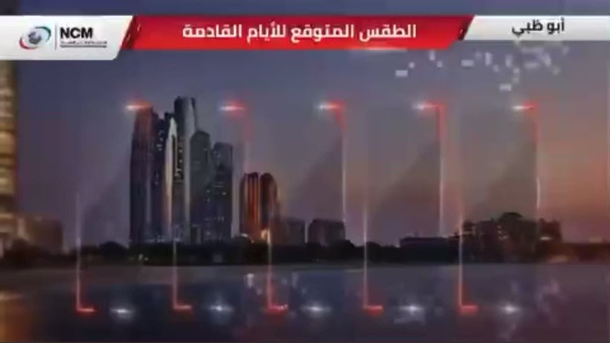 الطقس المتوقع ودرجات الحرارة العظمى والصغرى على مدن الدولة للأيام القادمة. الإمارات اليوم