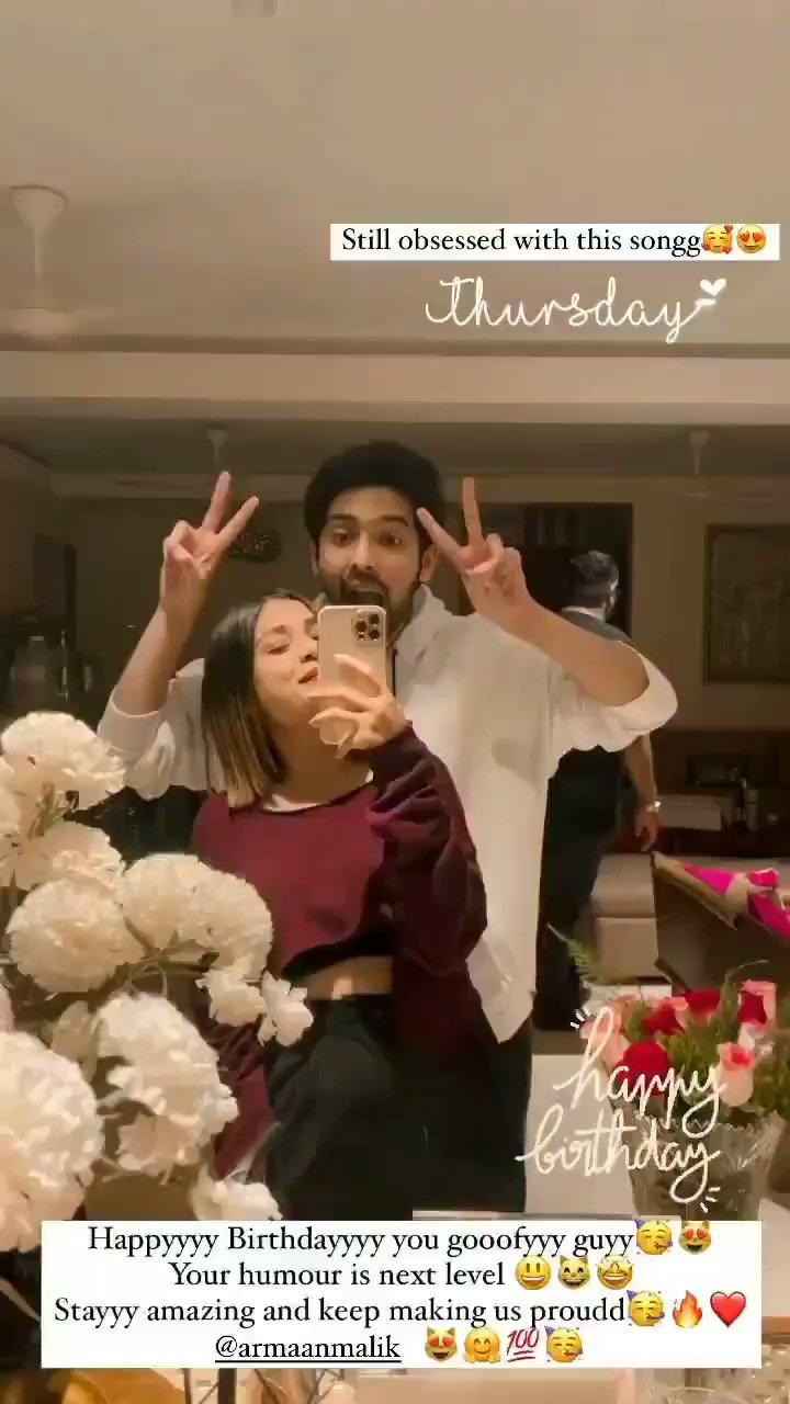 HAPPY BIRTHDAY ARMAAN MALIK   Via \s Insta Story. 