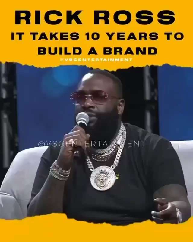 The homie @RickRoss was talking them facts βΌοΈ Took me 10+ Years to build my brand, no handouts. Thanks for sharing this @FineAhhChef https://t.co/yc5SMwywY2