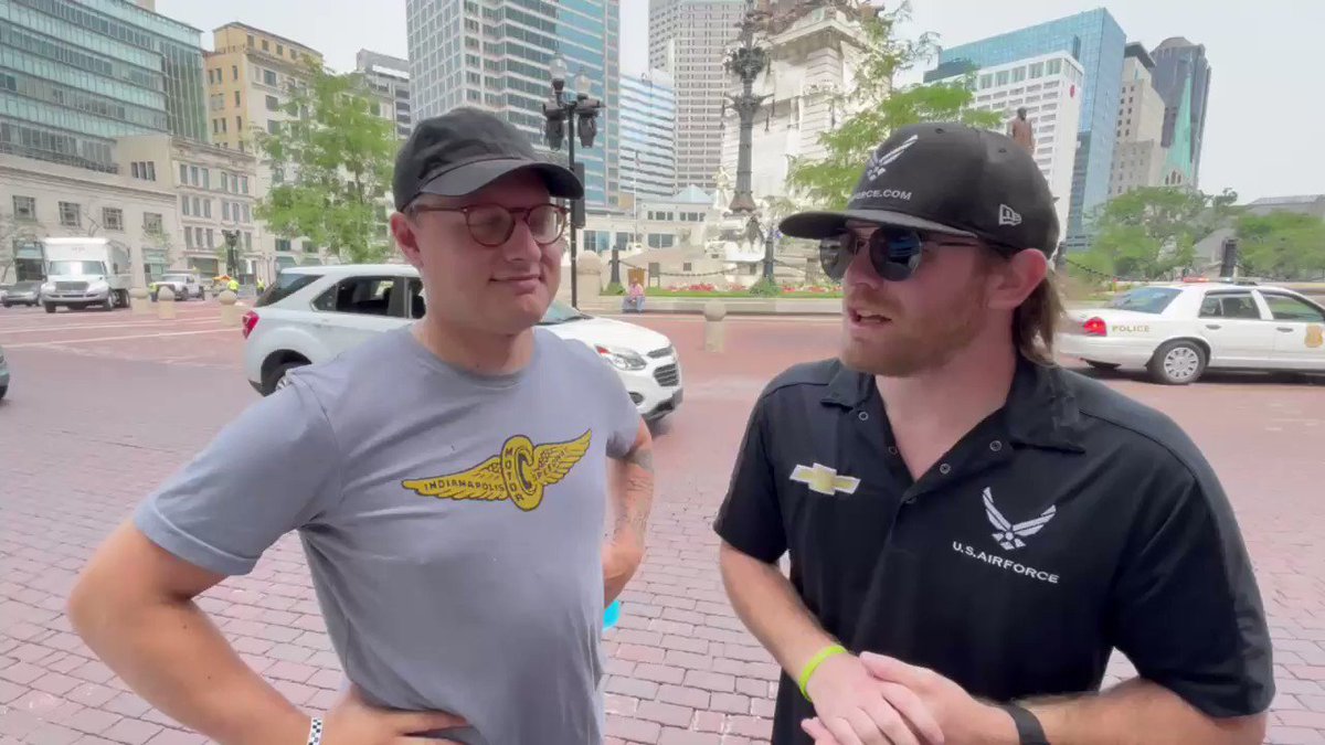 After installing his street sign downtown today, @ConorDaly22 caught up with one of @IndyCar’s biggest fans.
@JoeyMulinaro talked about his love for #INDYCAR and his excitement for #TheBrickyard weekend in August. https://t.co/PTYEeSBpkZ