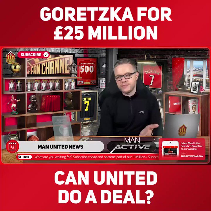 "THERE MIGHT BE A DEAL THIS SUMMER"
@markgoldbridge says that the Goretzka rumours are there to gather interest and get a new contract at Bayern, however for £25 million he would be an absolute steal! 🔥
Join ➡️ https://t.co/fofX3MXoUG https://t.co/HLBwDd5gue