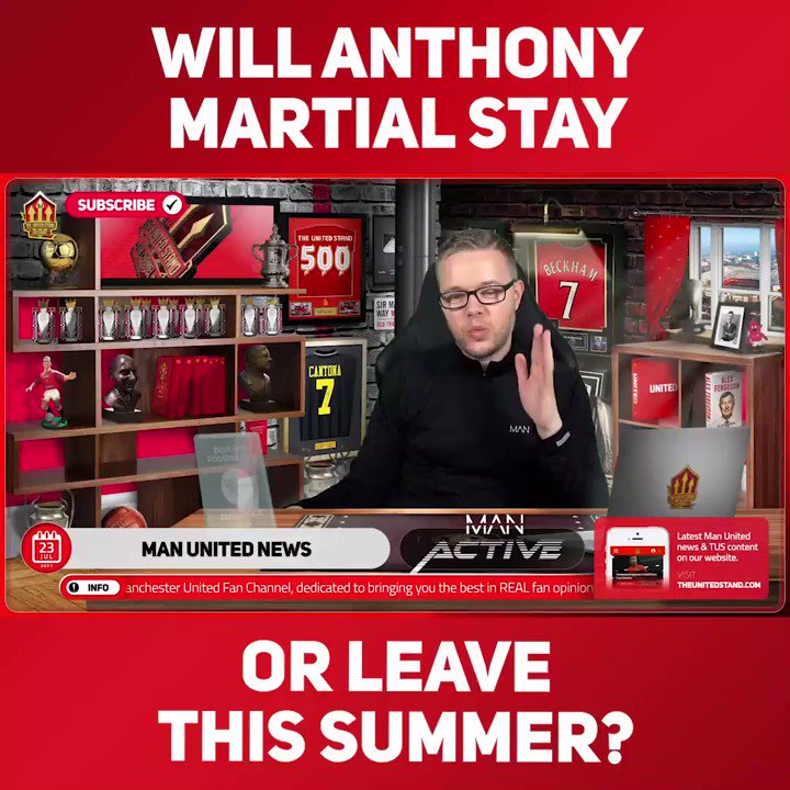 "HE'S UNSELLABLE UNLESS HE WANTS TO GO!"
@markgoldbridge thinks United won't sell Anthony Martial this season, due to his value dropping after a poor last year. But what do you think, does he stay or go? 👇
Full ➡️ https://t.co/fofX3MXoUG https://t.co/m0mDdWkF44