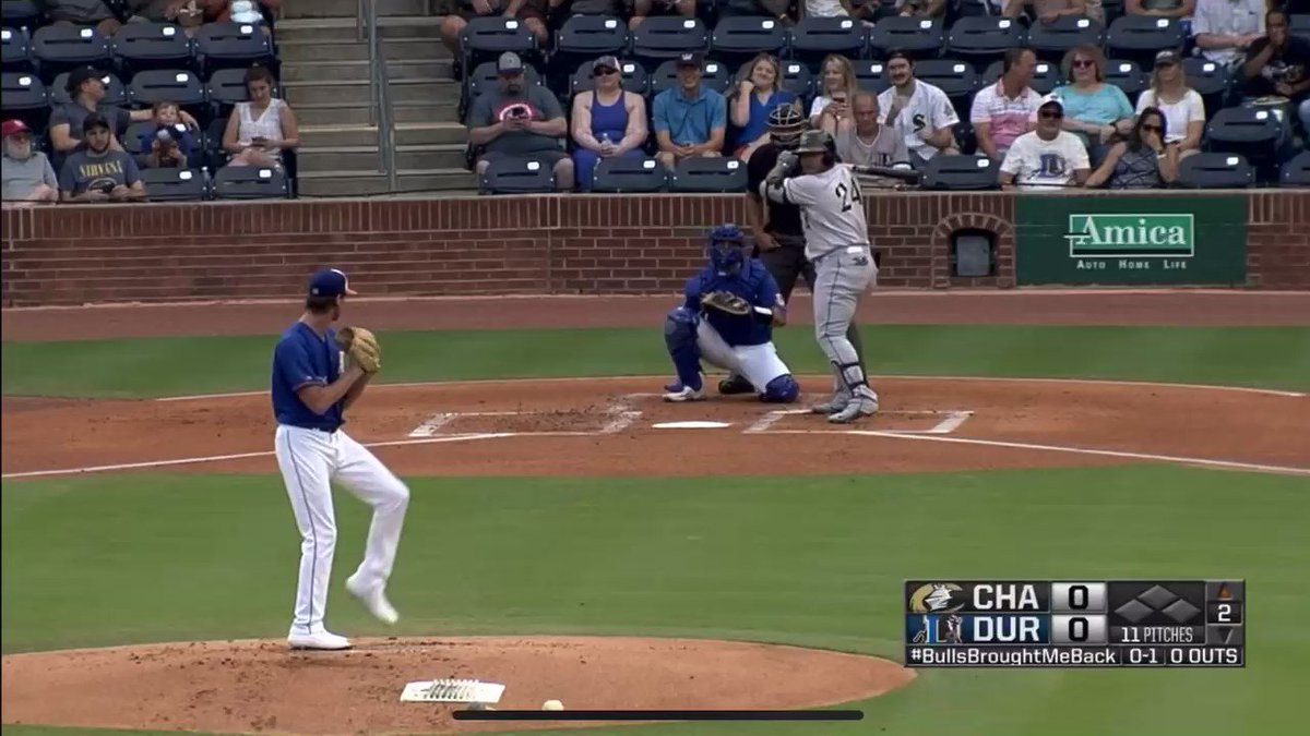 WELCOME BACK YERMINATOR!!!
He CRUSHES this baseball to left center to give the Knights the early 1-0 lead in Durham!
#FunKnights | #Yerminator https://t.co/P0T6o6v1ZL