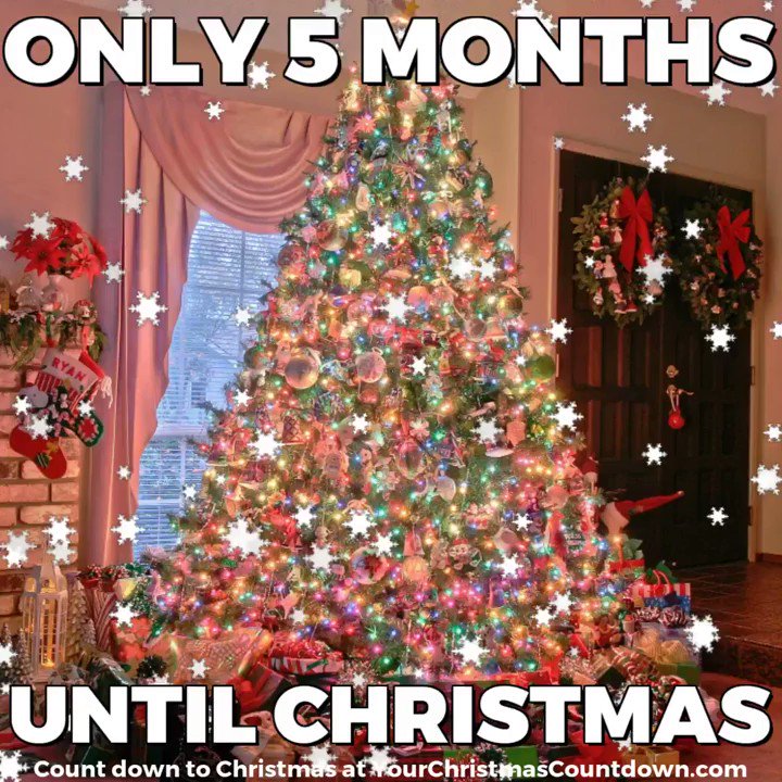 Your Christmas Countdown on Twitter "5 Months Until Christmas https