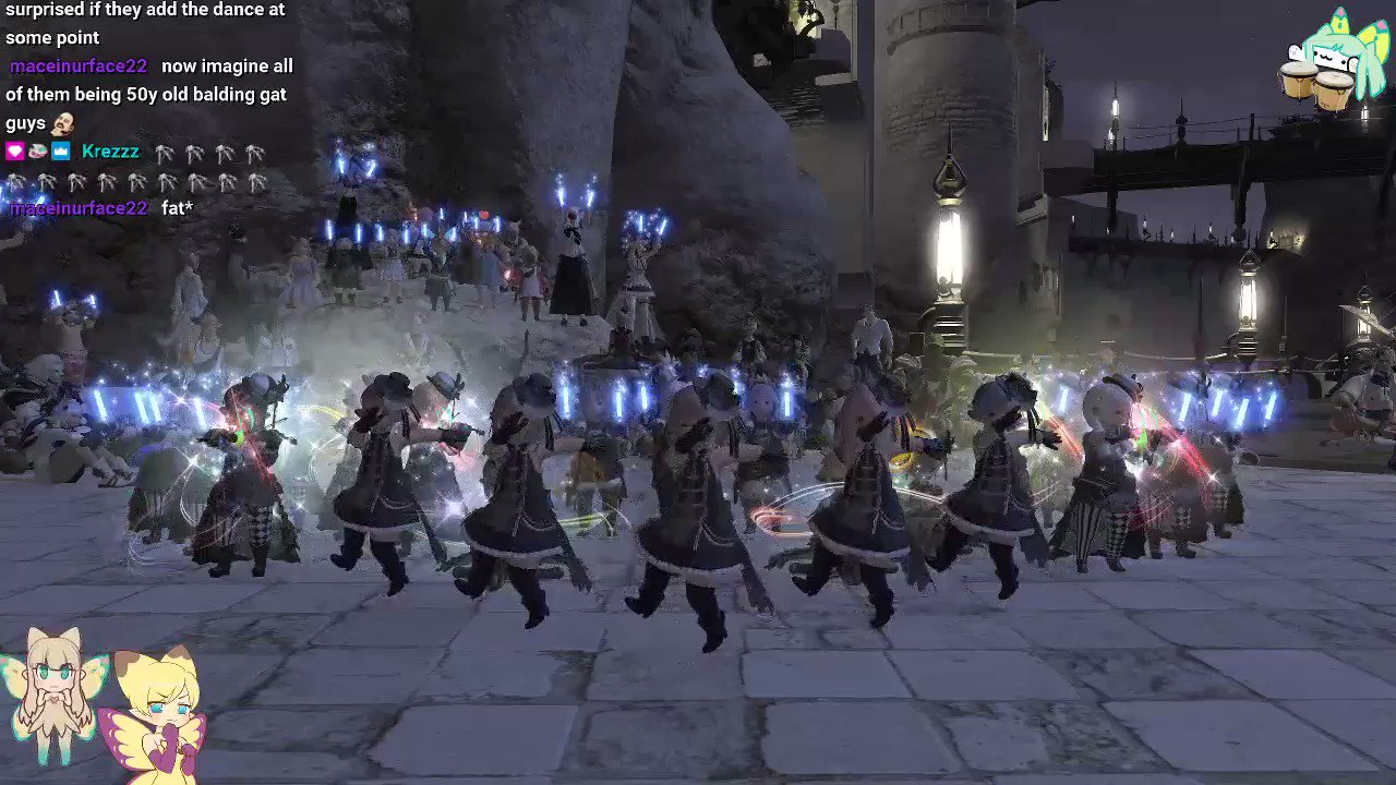 Bring Peanut Butter I Just Learned There Is A Lalafell Music Group In Ffxiv Who Does 5 Hour Concert In Different Japanese Data Centers Hundreds Of People Come To Spectate
