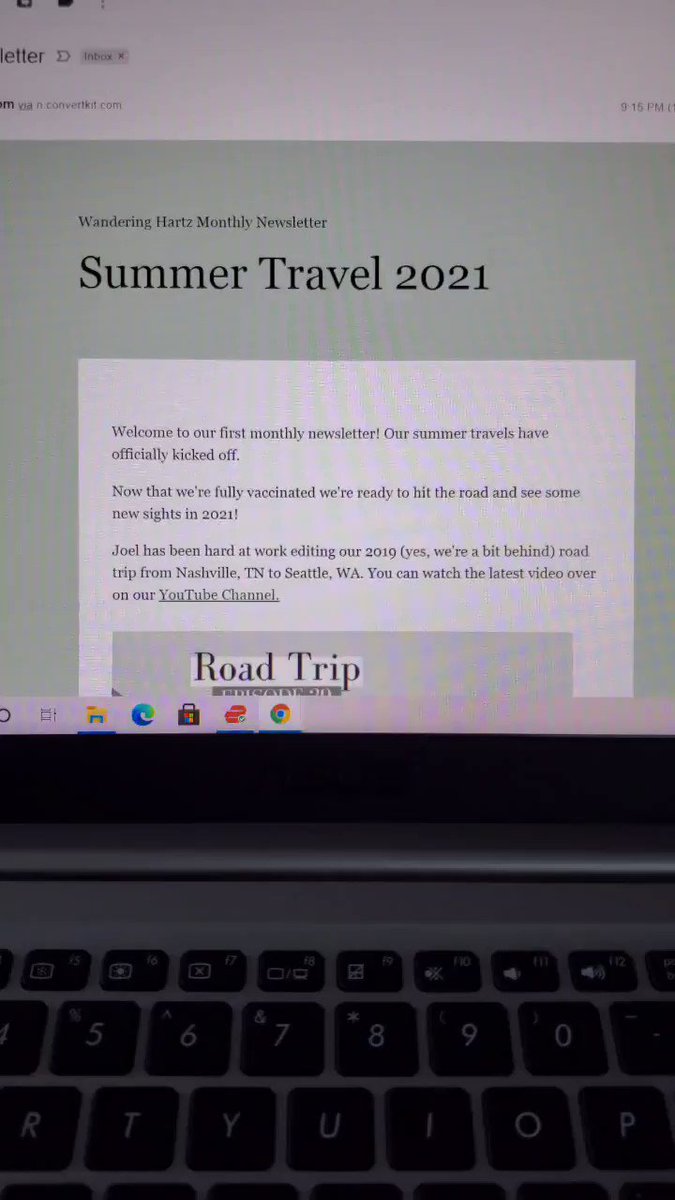 Our first newsletter is going out today to subscribers! Pop over to https://t.co/tbP2FLCRPA to subscribe. 😊
#travelblogger #travelwebsite #nomadlifestyle #contentcreator #travel2021 https://t.co/1LU5plSBLX