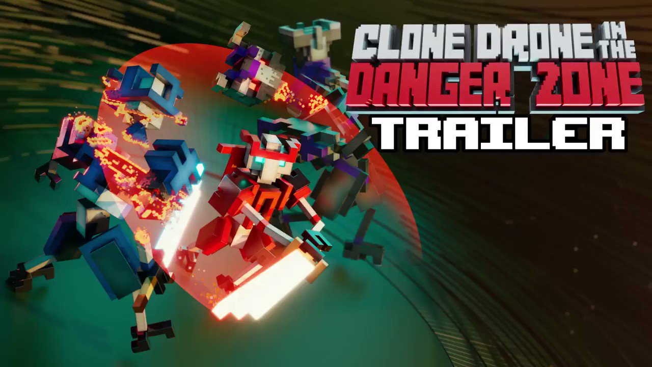 Clone Drone in the Danger Zone on "💥Clone Drone 1.0 has launched Steam, Xbox, Playstation and Switch!💥 🤖4 Years of Early Access 🤖Overwhelmingly Steam Reviews 🤖30,000+ Workshop Levels
